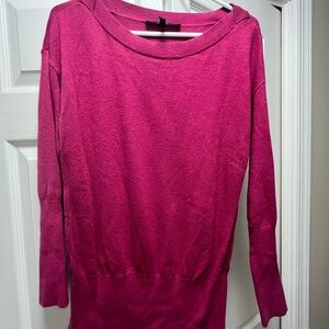 White House Black Market Fuchsia Knit Top